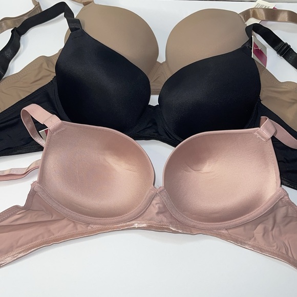 Bundle 3 Pieces Push Up Slight Padded T-Shirt Lightly Line Plus Size Underwire. - Picture 6 of 13